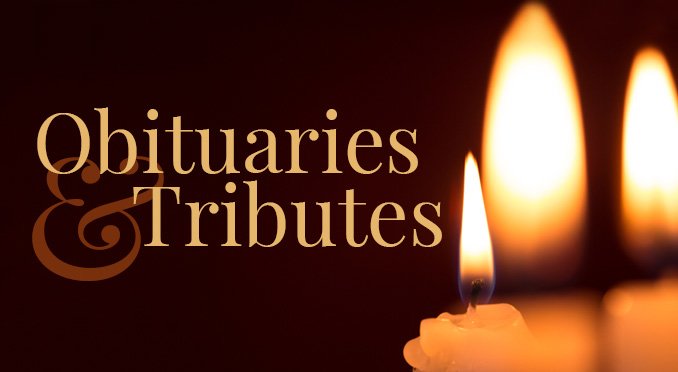 Obituaries and tributes button